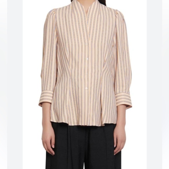 Sandro “Anya” striped shirt size 2, new ! But no tags - Picture 1 of 9